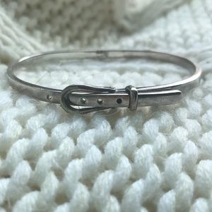 .925 Sterling Silver Buckle Bracelet